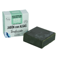 Jabón corporal con algas, en pastilla de 100 gr.