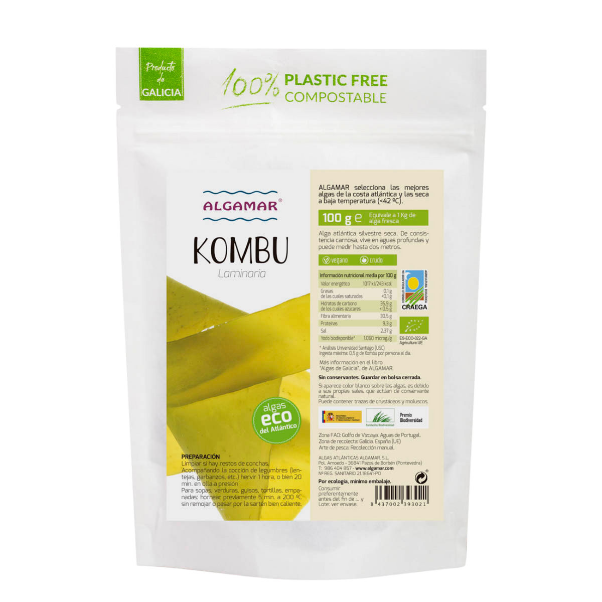 Alga Kombu 100 gr. BIO